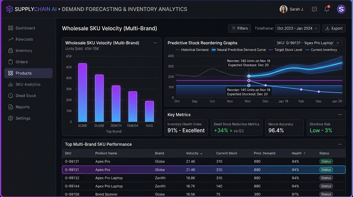 AI-Powered Demand Forecasting for a Multi-Brand Wholesale Distributor