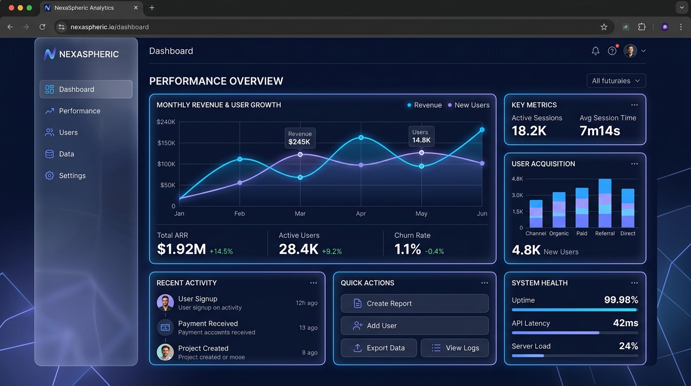 KK Next Tech Architecture & Growth Dashboard